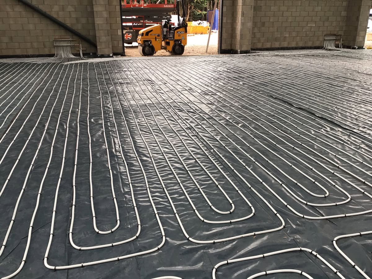 a close up of underfloor heating